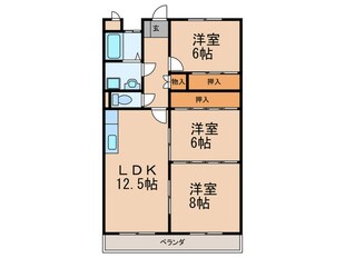 ビューラーＨＩＲＯ３７の物件間取画像